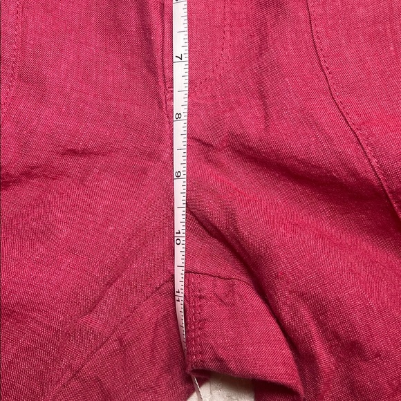 Athleta 100% linen Pink joggers size 6 - Picture 5 of 12